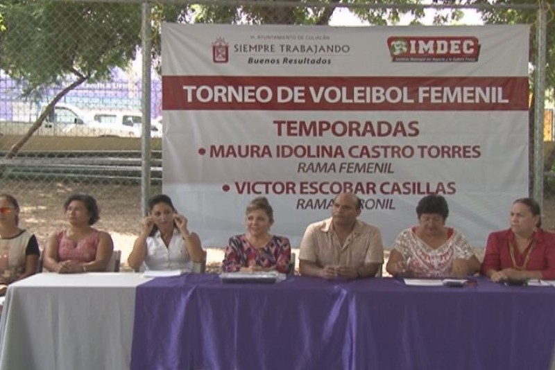 Inauguran ligas de volibol de la delegacion sur