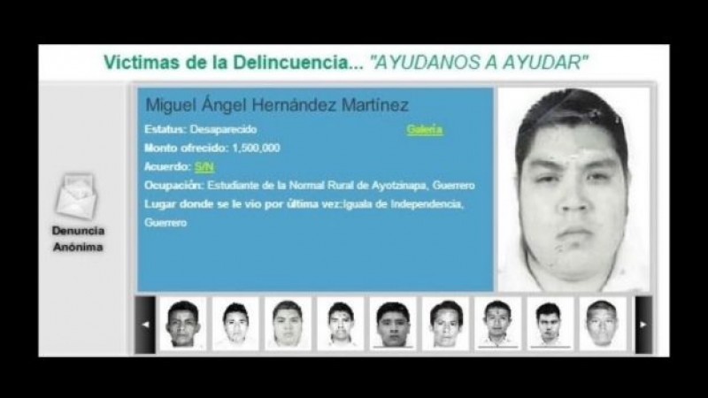 Ofrece PGR 1.5 mdp por informes sobre normalistas