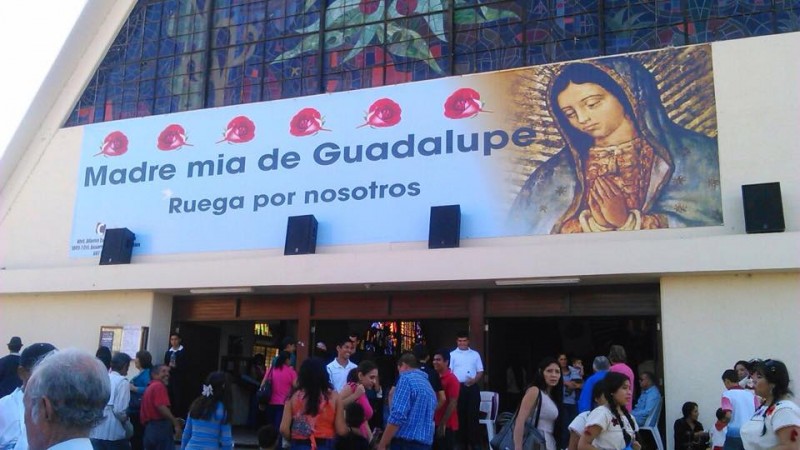 Celebran a la Virgen de Guadalupe