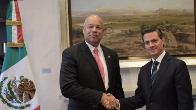 EPN y Jeh Johnson dialogan sobre migración