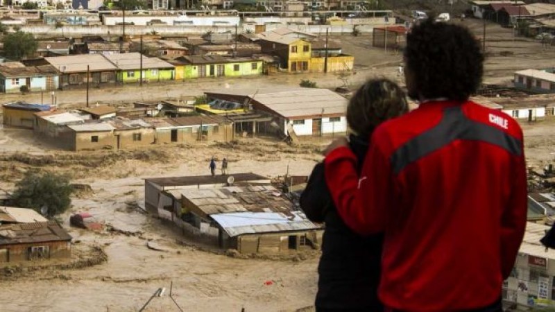 Suman 14 muertos por lluvias en Chile