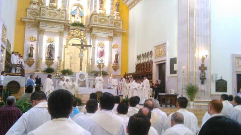 Misa crismal de la diócesis de Culiacán