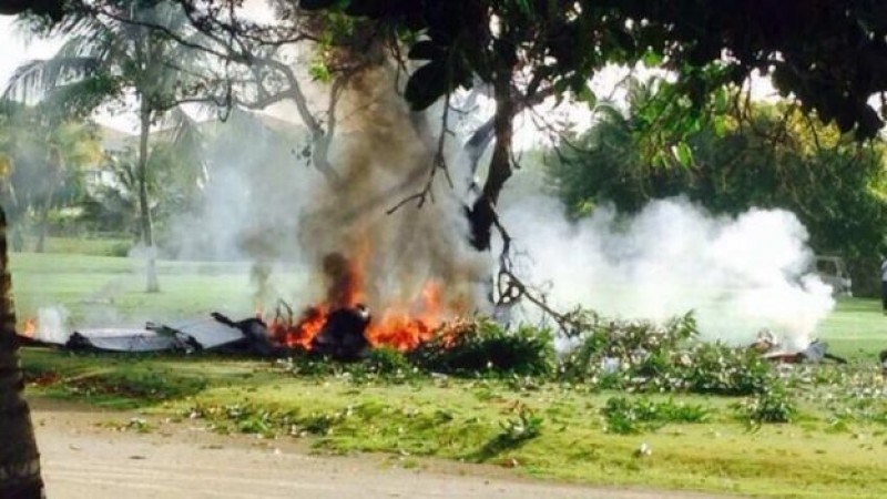 Avioneta se estrella en campo de golf de República Dominicana, mueren siete