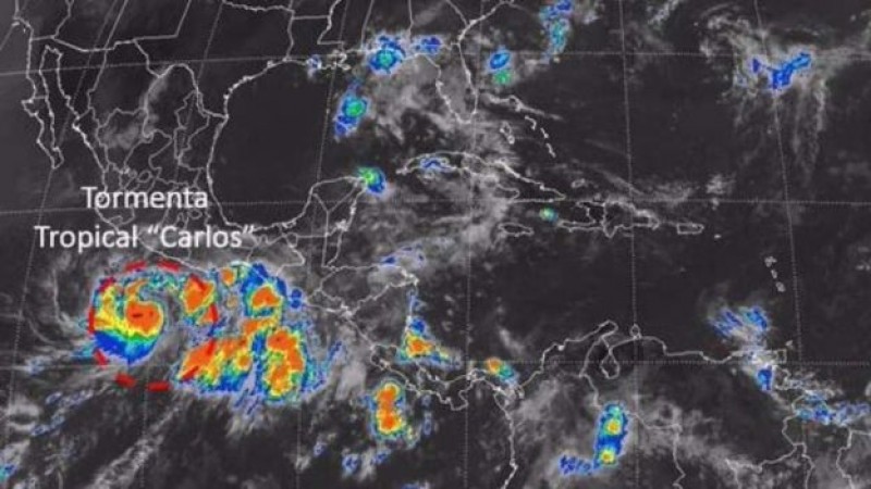 Se forma en el Pacífico la tormenta tropical 'Carlos'