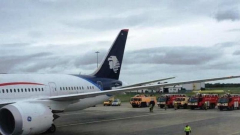 Avión de Aeroméxico aterriza de emergencia en Irlanda