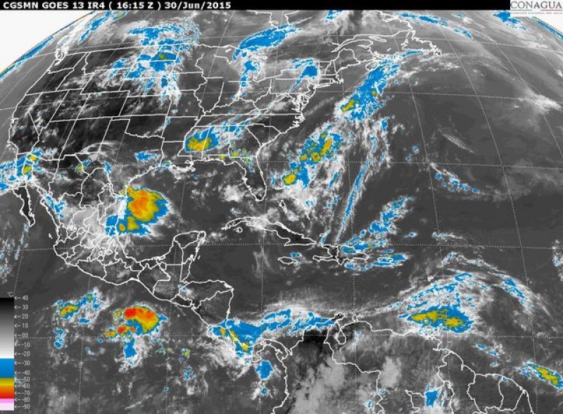 Prevalecerán lluvias en gran parte del País.