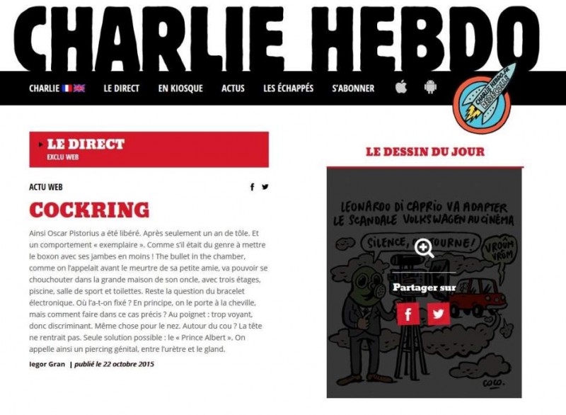 El semanario 'Charlie Hebdo' pone en marcha su nueva web