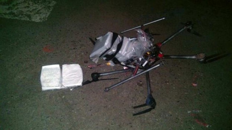 Aseguran primer tráfico de drogas con dron desde Sonora