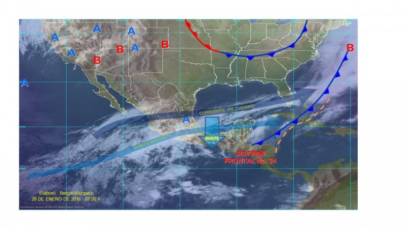 Frío en la mayor parte del país durante la mañana y noche