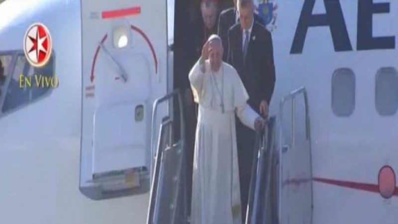 Llega el Papa a Tuxtla Gutiérrez, Chiapas