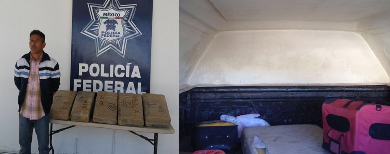 Capturan a una pareja con 71 kilos de marihuana en Sonora