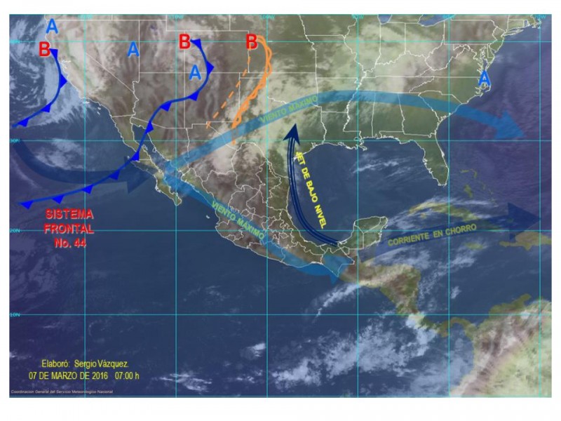 Frente frío 44 da origen a la Décimo Primer Tormenta Invernal