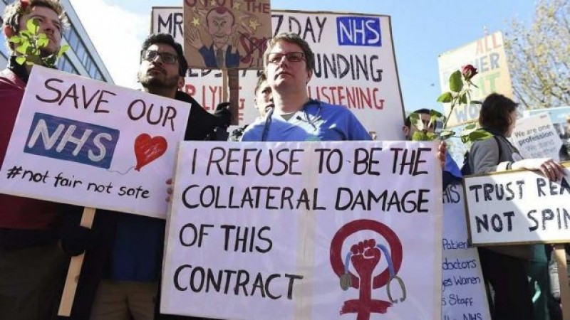 Huelga de médicos deja a Inglaterra sin servicios de emergencia