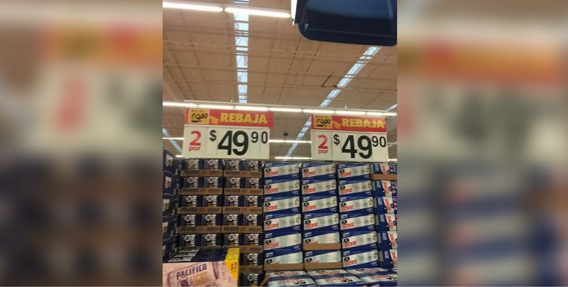 Error en promoción de cerveza en Walmart