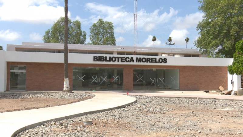 97% de avance presenta la remodelación de la biblioteca pública Morelos