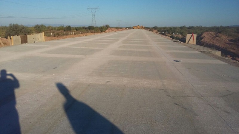 Avanza construcción de libramiento Obregón