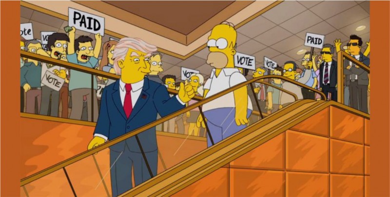 Esto dicen 'Los Simpson' después de acertar sobre Trump