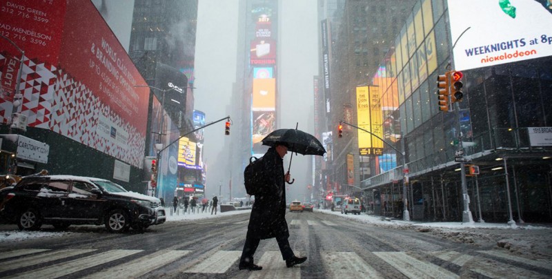 #Fotos Fuerte nevada cubre Nueva York