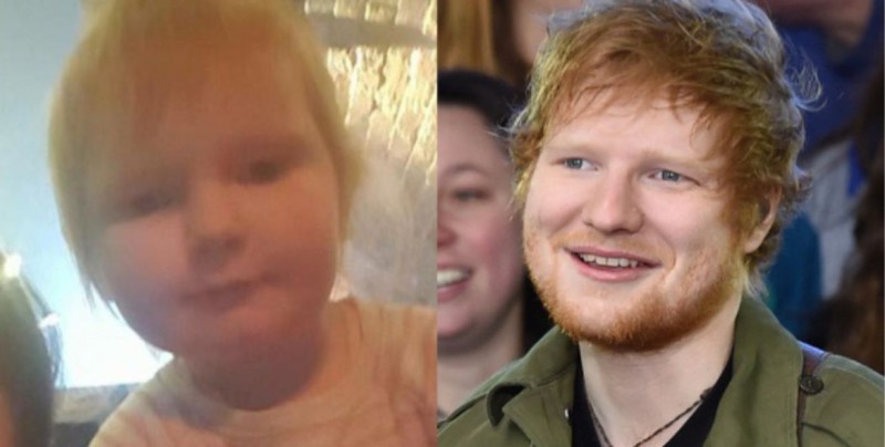 El gran parecido de una niña con la superestrella Ed Sheeran
