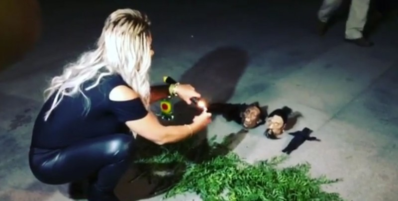 Supuesta bruja hace exorcismo en lugar del accidente del BMW