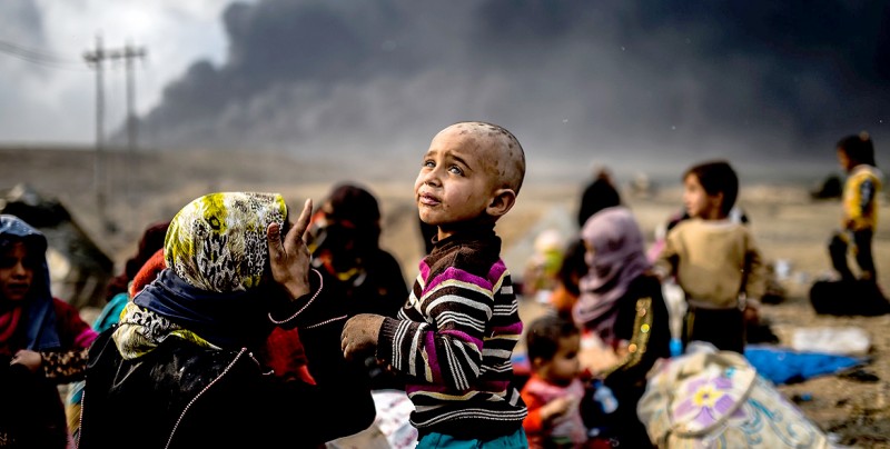 100 mil niños atrapados por guerra en Mosul