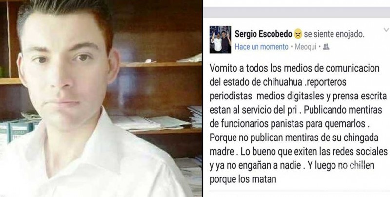 Y luego por qué los matan, dijo funcionario de Chihuahua a periodistas