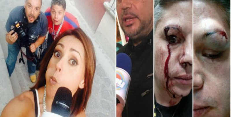 Golpean a reportera de Televisa