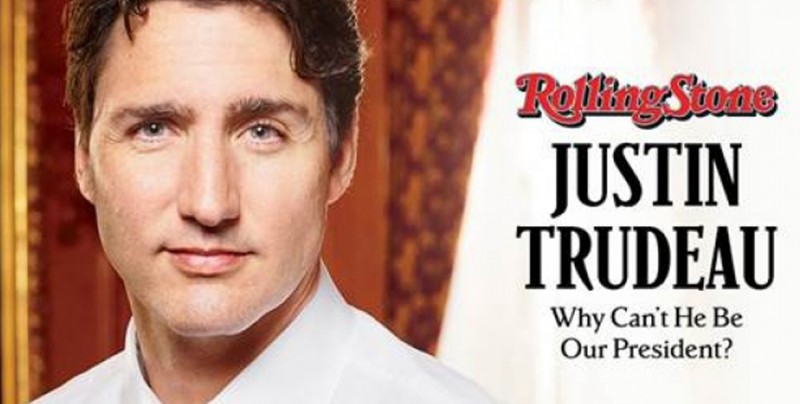 Justin Trudeau aparece en la portada de Rolling Stone