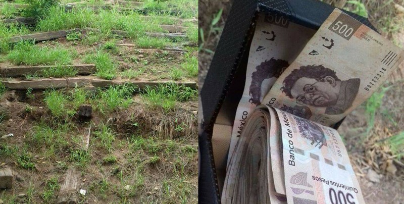 Esconden 20 mil pesos en Culiacán para quien los encuentre