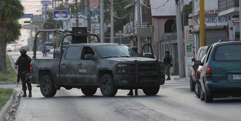Reportan enfrentamiento frente a la Presidencia Municipal de Reynosa