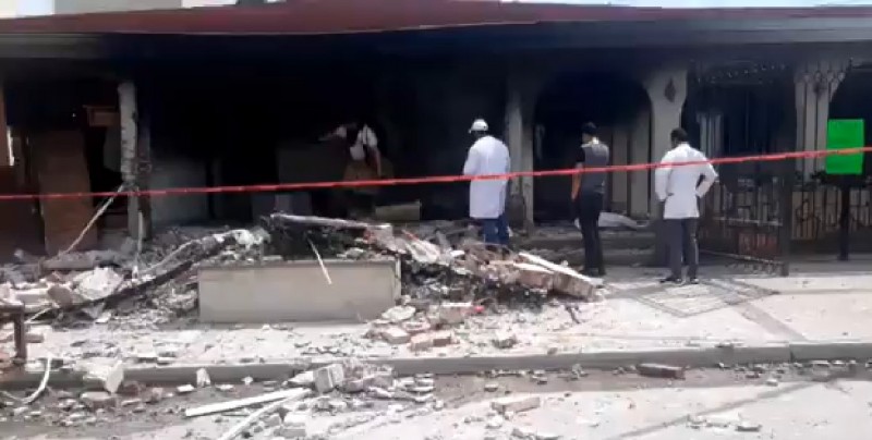 Explota tanque de gas en vivienda de Guasave