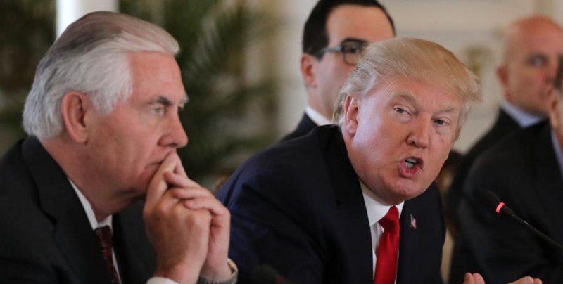 Trump reta a su secretario de Estado a una prueba de IQ