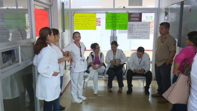 Realizan paro de labores en hospital general de Los Mochis