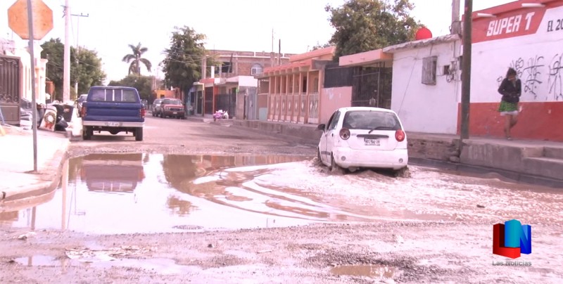 Difícil transitar por calles de Ciudad Obregón
