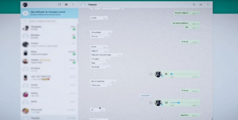Revelan audios sobre planes de delincuentes por WhatsApp