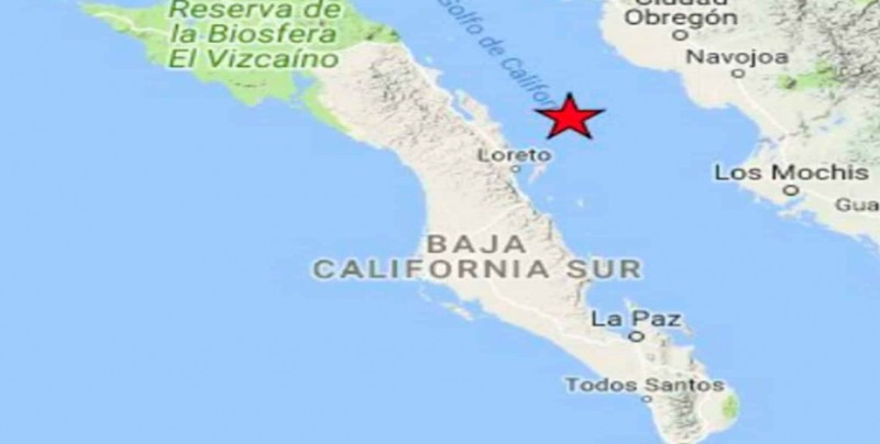 Se registra sismo de 6.3 grados en Baja California Sur