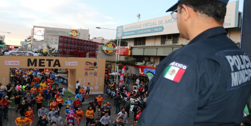 Sin novedad reportan las autoridades en seguridad "operativo maratón"