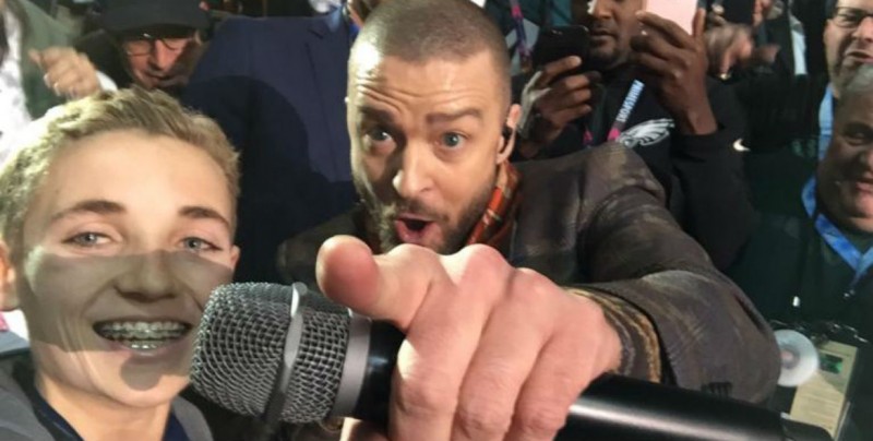 Super Bowl: La selfie del niño con Justin Timberlake que se hizo viral
