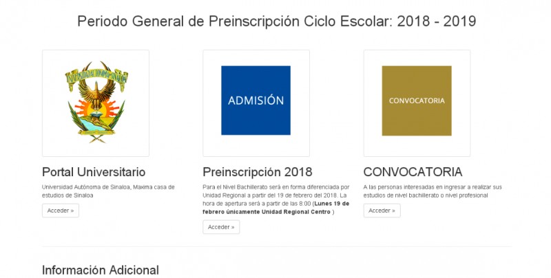 Se satura página de preinscripciones de la UAS