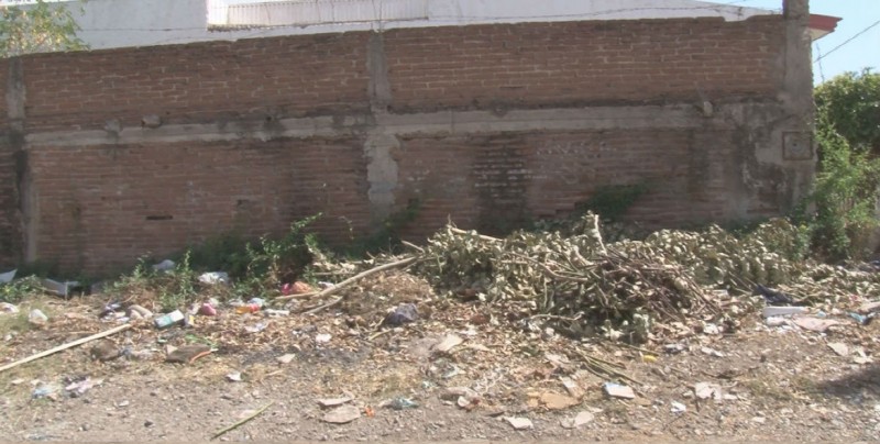 Basurero clandestino en la Lázaro Cárdenas