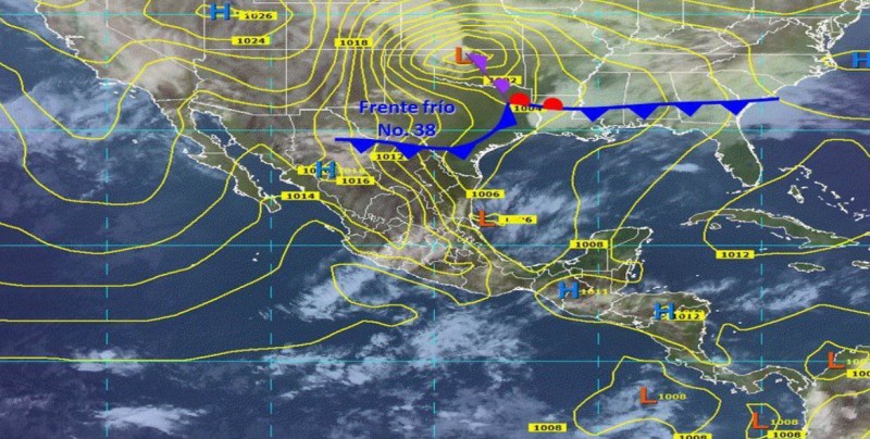 Tormentas y vientos en el noreste y oriente de México