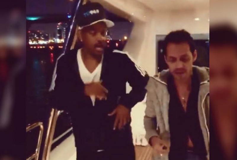 #Video Marc Anthony enseña a bailar salsa a Will Smith