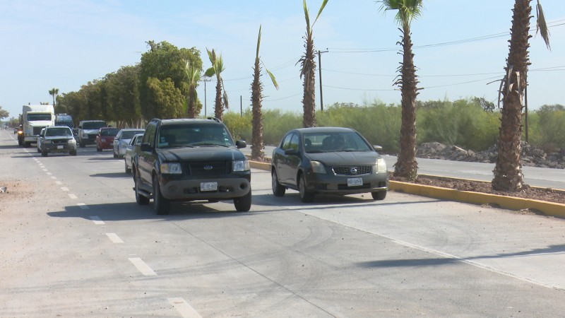 Abren a la circulación carril norte de la Mochis- Topolobampo