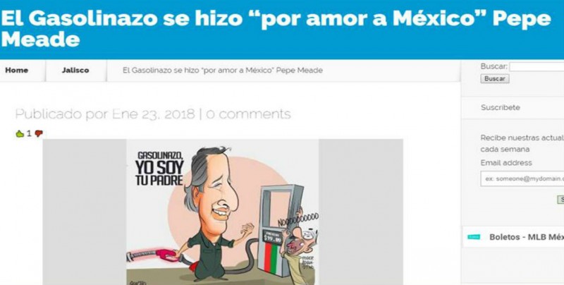 “El gasolinazo se hizo por amor a México”, frase que Meade nunca dijo