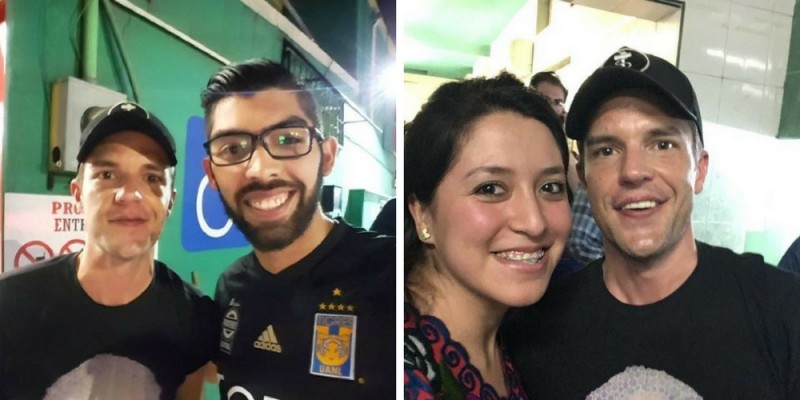Sorprenden a vocalista de ' The Killers' echándose unos taquitos