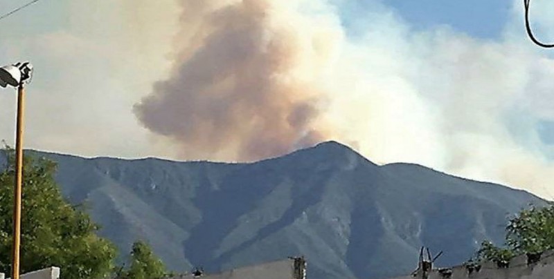 Incendio consume Cañón de San Lorenzo en Coahuila
