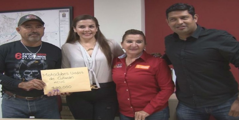 Motoclubes Unidos de Culiacán entrega donativo