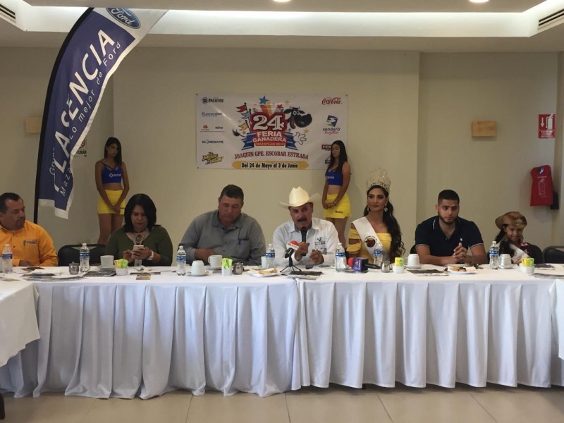 Anuncian actividades de la 24 Feria Ganadera de Mazatlán