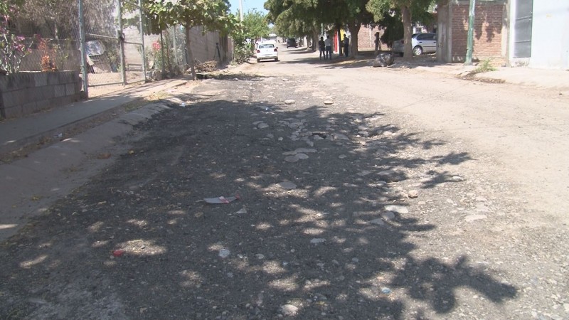 Denuncian mal estado de las calles en Villa Bonita