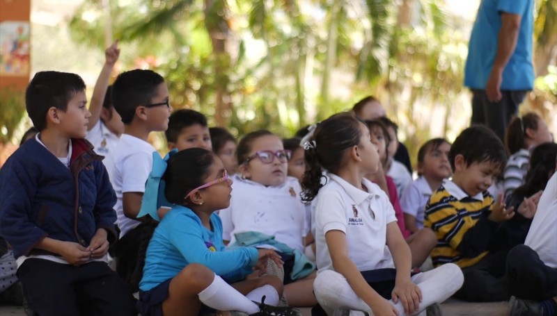 Cuidan el agua estudiantes de kinder y primaria